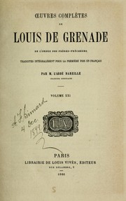 Cover of: Œuvres complètes de Louis de Grenade by Luis de Granada, Luis de Granada