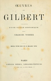Cover of: Œuvres de Gilbert