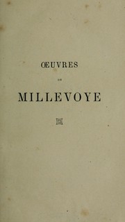 Cover of: Œuvres de Millevoye