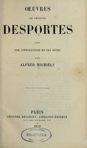 Œuvres de Philippe Desportes by Philippe Desportes