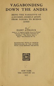 Cover of: Vagabonding down the Andes by Harry Alverson Franck