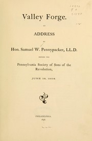 Cover of: Valley Forge by Samuel W. Pennypacker