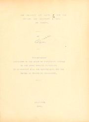 Cover of: The velocity and ratio e/m for the primary and secondary [Beta] rays of radium ... | Samuel James MacIntosh Allen