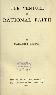 Cover of: The venture of rational faih