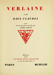 Cover of: Verlaine