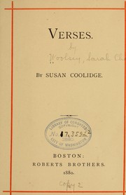 Cover of: Verses by Susan Coolidge