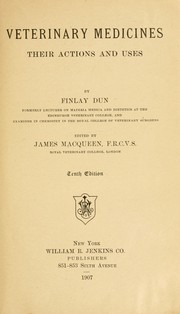 Cover of: Veterinary medicines by Dun, Finlay