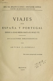 Cover of: Viajes por España y Portugal: desde le edad media hasta el siglo XX