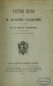 Victor Hugo et Auguste Vacquerie de Paris by Benoît Vacquerie