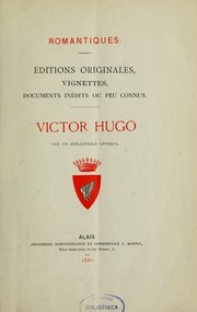Cover of: Victor Hugo, par un bibliophile cévenol
