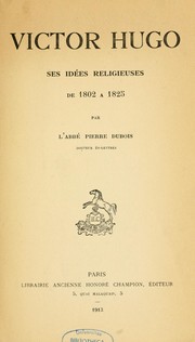 Cover of: Victor Hugo by Dubois, Pierre