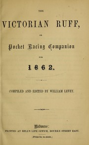 Cover of: The Victorian ruff, or, Pocket racing companion for 1862 by William Levey