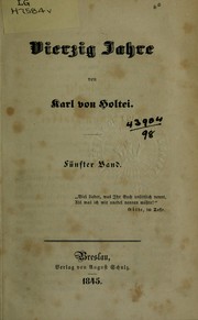Cover of: Vierzig Jahre