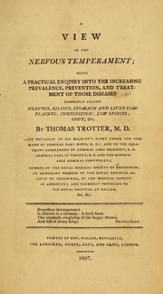Cover of: A view of the nervous temperament