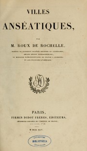 Cover of: Villes anséatiques