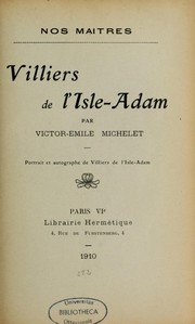 Cover of: Villiers de l'Isle-Adam..