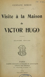 Cover of: Visite à la maison de Victor Hugo