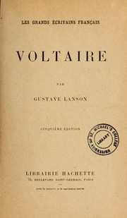 Cover of: Voltaire by Gustave Lanson