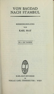 Cover of: Von Bagdad nach Stambul by Karl May