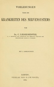 Cover of: Vorlesungen über die Krankheiten des Nervensystems