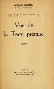 Cover of: Vue de la terre promise