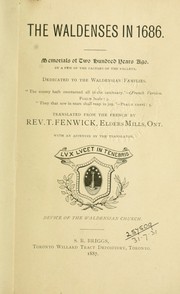 Cover of: The Waldenses in 1686 by T. Fenwick