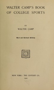 Cover of: Walter Camp's book of college sports
