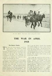 The war in April, 1918