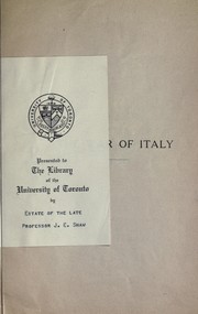 Cover of: The war of Italy by 