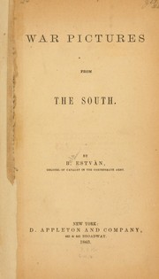 Cover of: War pictures from the South