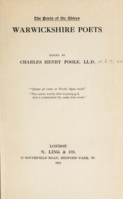 Cover of: Warwickshire poets by Charles Henry Poole