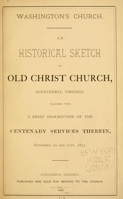 Cover of: Washington's church by McKim, Randolph H.