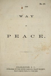 Cover of: The Way of peace by South Carolina Tract Society