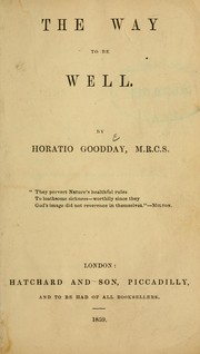 Cover of: The way to be well