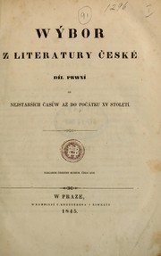 Cover of: Wýbor z literatury česke by Josef Jakub Jungmann