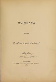 Cover of: Webster by William Cleaver Wilkinson
