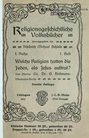 Cover of: Welche Religion hatten die Juden, als Jesus auftrat?