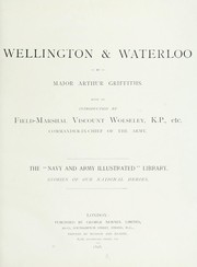 Cover of: Wellington & Waterloo by Arthur Griffiths