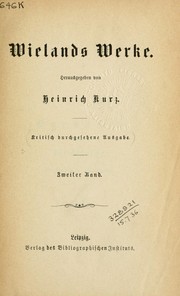 Cover of: Werke