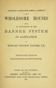 Cover of: Wholesome houses | E. Gregson Banner