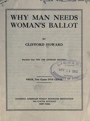 Cover of: Why man needs woman's ballot