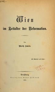 Cover of: Wien im Zeitalter der Reformation
