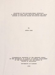Cover of Wildfire at the wildland/urban interface