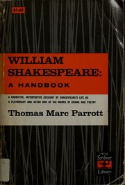Cover of: William Shakespeare by Thomas Marc Parrott