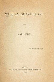 Cover of: William Shakespeare.