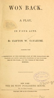 Cover of: Won back by Clifton W. Tayleure