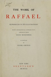 Cover of: The work of Raffael