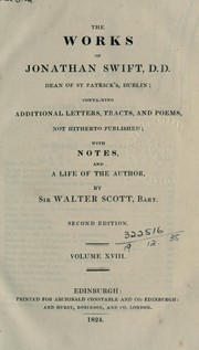 Cover of: Works, containing additional letters, tracts, and poems, not hitherto published by Jonathan Swift