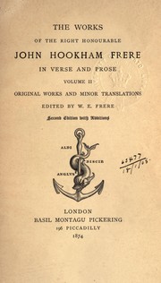 Cover of: Works, in verse and prose by John Hookham Frere