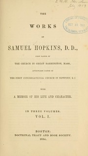 Cover of: Works of Samuel Hopkins ... by Hopkins, Samuel